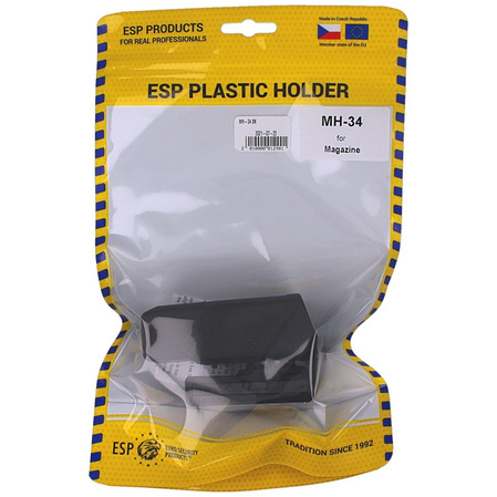 ESP Double-Stack 9 mm / .40 Magazine Pouch with UBC-03 Belt Clip, Black (MH-34)
