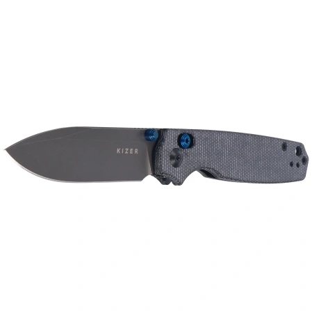Nóż składany Kizer Pokiman CD Black Micarta, Gray Stonewashed AEB-L (V3789A1)