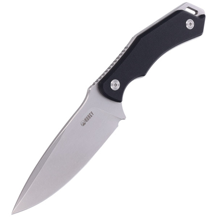 Kubey Knife Orthodox, Black G10, Bead Blasted 14C28N by Alexander Popoldnev (KU2108A)