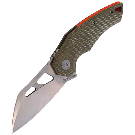 Nóż składany FoxEdge Atrax OD Green Micarta, Satin by Simonutti (FE-027 MOD)