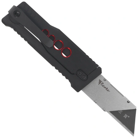 Nóż grawitacyjny Reate EXO-U Black-Red Speedhole Aluminium, Stainless Steel (EXO-U SBK.RD)