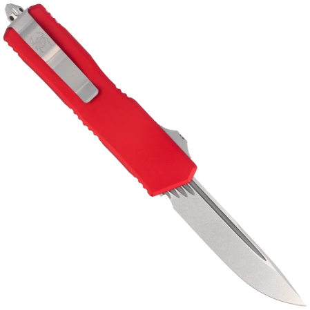 Nóż automatyczny OTF Microtech Scarab II Gen III Executive S/E Red Aluminium, Stonewashed M390MK by Tony Marfione (1176-10RD)