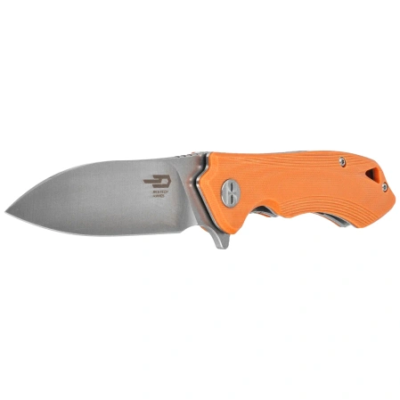 Nóż składany Bestech Beluga Orange G10, Stonewashed/Satin D2 (BG11E-2)