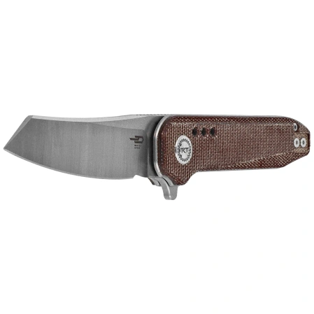 Nóż składany Bestech Syntax Natural Micarta, Stonewashed/Satin 14C28N by Todd Knife and Tool (BG40E)
