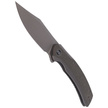 WE Knife Snick Gray Titanium / Dark Green Micarta, Gray Stonewashed CPM-20CV (WE19022F-5)