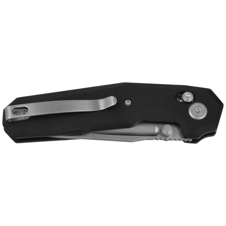 Nóż składany Kubey Carve Black G10, Beadblasted 14C28N (KU237A)