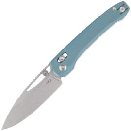 Nóż składany Bestech Cobber Misty Blue G10, Stonewashed 14C28N by Happy as Larry (BG68C)