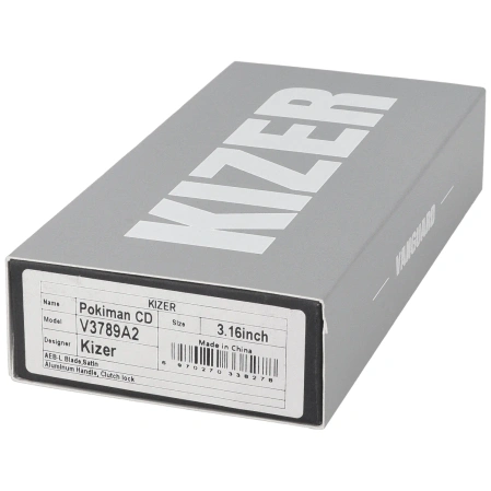 Nóż składany Kizer Pokiman CD Gray Aliminium, Satin AEB-L (V3789A2)