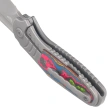 Kubey KB Knives Stroller Gray Titanium/Damtanium CamoCarbon, Darkwashed CPM 20CV by Utilizator (KB384B)