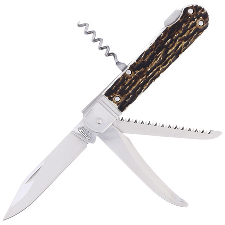 Mikov Fixir Imit. Dear Stag, Mirror hunting pocket knife (232-XH-4V Z)