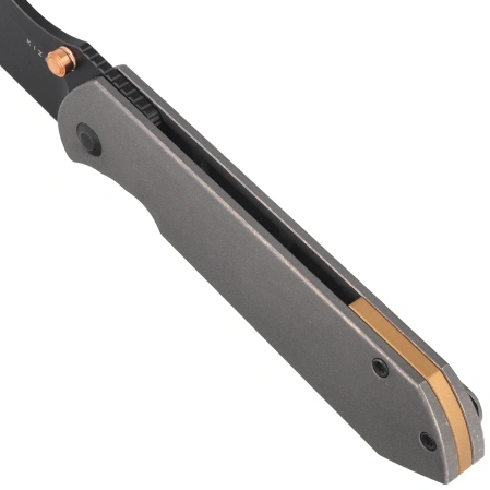 Nóż składany Kizer Harpoon Fold Gray Titanium, Matte DLC Ultra Elmax by Maverick Customs (Ki4784A3)
