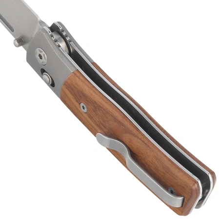 Nóż składany LionSteel NiNi Titanium Bolsters / Santos Wood, Satin M390 by Gianni Pauletta (NN2 ST)
