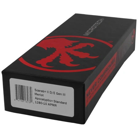 Nóż automatyczny OTF Microtech Scarab II Gen III D/E Merlot Aluminium, Apocalyptic M390MK by Tony Marfione (1280-10APMR)