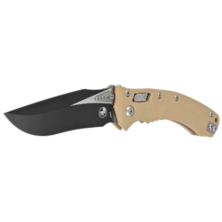 Microtech Amphibian Ram-Lok S/E Knife Tan Fluted G10, Black M390MK by Tony Marfione (137RL-1FLGTTA)
