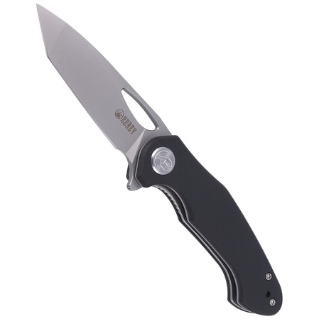 Kubey Dugu KU159C Knife Black G10, Sandblasted 14C28N