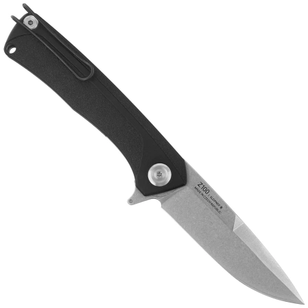 ANV Z100 BB Knife Black GRN, Stonewashed Sleipner (ANVZ100-051)