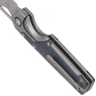 Kizer Serpentine Knife Silver Titanium / Blue Richlite, Satin M390 by Jonathan Styles (Ki3759FDA3)