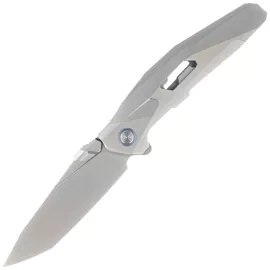 Nóż składany Rike Knife RK-Shadow-T-P Gray Titanium, Satin M390