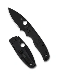 Nóż składany Spyderco Shaman Lightweight Black FRN, Black DLC CTS BD1N by Sal Glesser (C229PBBK)