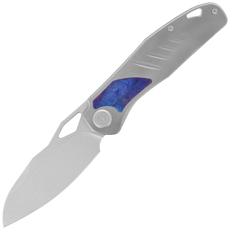 Nóż składany Kubey KB Knives Sudden Gray Titanium/Timascus, Bead Blasting 20CV by Utilizator (KB385A)