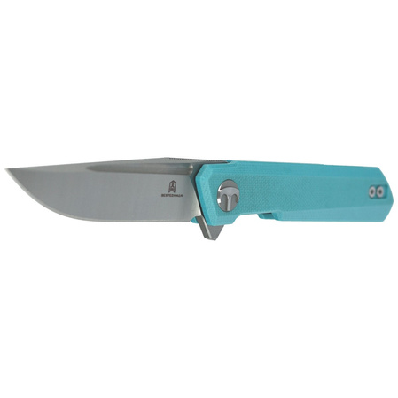 Bestechman Mini Dundee Knife Light Blue G10, Stonewashed / Satin D2 by Ostap Hel (BMK03C)