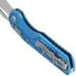 Microtech MSI S/E Knife Blue Frag Aluminum, Stonewashed M390MK by Tony Marfione (210-10FRBL)