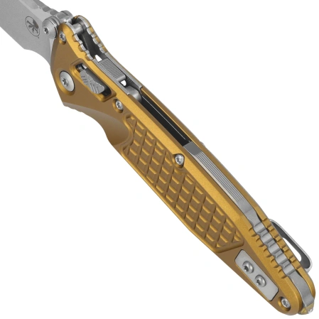 Microtech Socom Ram-Lok S/P-M Knife Tan Frag Aluminum, Stonewshed M390MK by Tony Marfione (160RL-10FRTA)