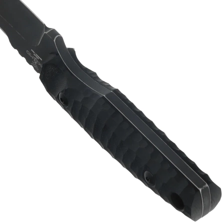 Nóż Fox KS Black G10, Top Shield Antracite Stonewashed Niolox by GZ Tactical Knives (FX-627 G10B)