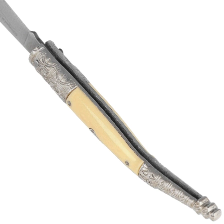 Martinez Albainox Folding Knife – White ABS Handle, Satin 3Cr13MoV (19790)