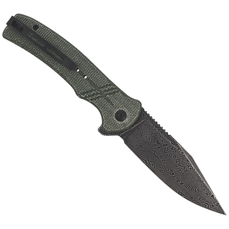Nóż składany CIVIVI Cogent Green Micarta, Black Damascus (C20038D-DS1)