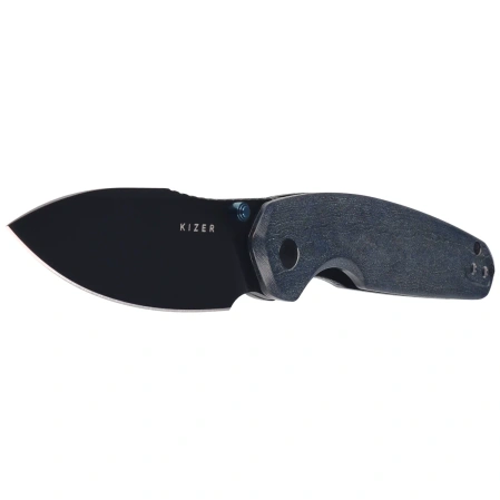 Nóż składany Kizer Meteora Blue Canyon Richlite, Black PVD Nitro-V by Evgeniy Bulychev (V3730A3)