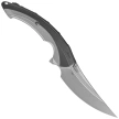 Nóż składany RikeKnife Lamella Dark Gray Titanium, Satin M390 (RK-Lamella-DP)