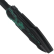 Bestech Ika Dagger Knife Black Titanium / GITD Marble Carbon Fiber, Black PVD M390 by Tashi Bharucha (BT2602D)