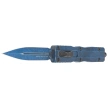 Microtech Dirac Delta D/E OTF Knife Weathered Blue Aluminum, Weathered Blue M390 by Tony Marfione (227-1WBL)