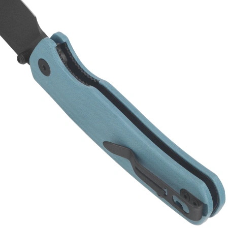 Bestechman Cicada's Wing-TL Knife Misty Blue G10, Black PVD 10Cr15CoMoV (BMK24G)