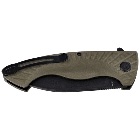 Kubey Timberwolf KU208J Knife Green G10, Blackwashed 14C28N