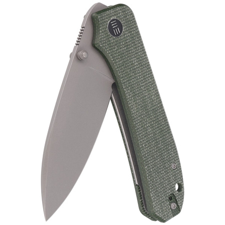 Nóż składany WE Knife Big Banter Green Micarta, Gray Stonewashed CPM 20CV by Ben Petersen (WE21045-2)