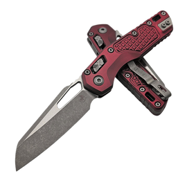 Nóż składany Microtech MSI S/E Ram-Lok Merlot Frag Aluminium, Apocalyptic M390MK by Tony Marfione (210-10APFRMR)