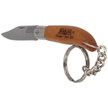 MAM Iberica Mini Pocket Knife with Key Ring, Dark Beech Wood, Inox HW, Satin 420 (2000-DW)