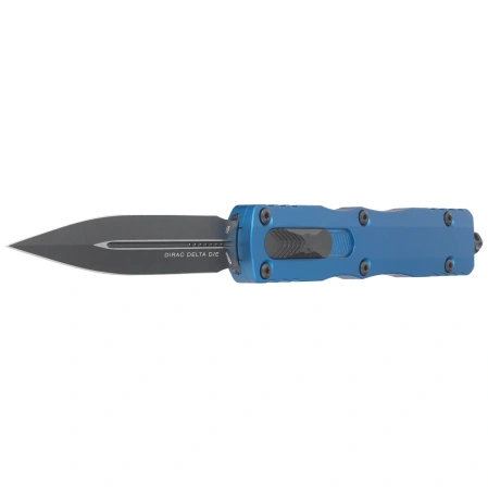 Nóż automatyczny OTF Microtech Dirac Delta D/E Blue Aluminium, Black M390MK by Tony Marfione (227-1BL)