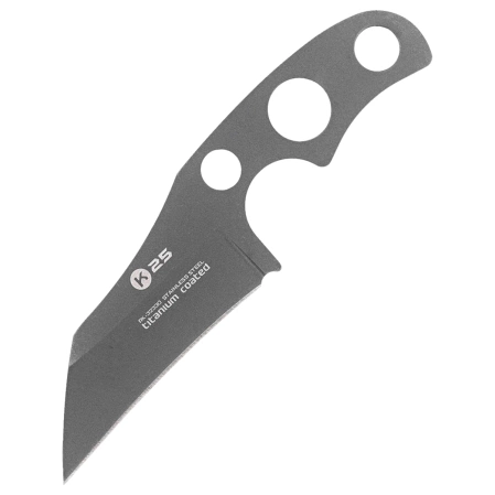 K25 RK-32330 Neck Knife Titanium Naked, Titanium 7Cr17Mov