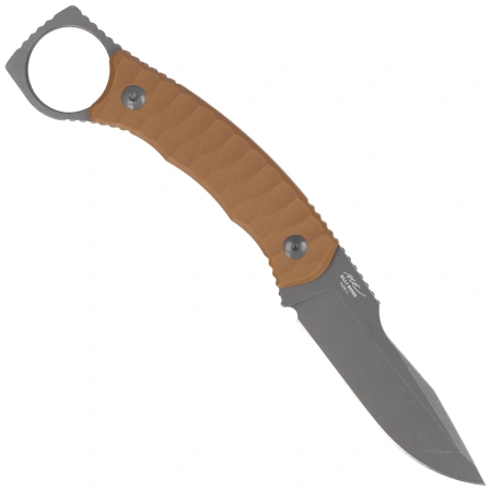 Kizer Billy Bones Knife Sand G10, Gray PVD/Stonewashed AEB-L by Maksim Epifantsev (1115A2)