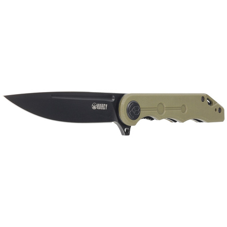 Nóż składany Kubey Knife Mizo Green G10, Blackwashed AUS-10 by Tiguass (KU312D)