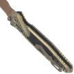 Microtech Socom Ram-Lok T/E Marfione Select Knife Antique Gold Titanium, Bronze Bksp, Bronze Stonewashed M390MK by Tony Marfione (161RL-13MS2)