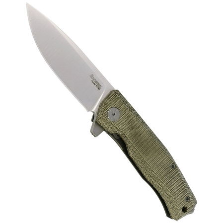 Nóż składany LionSteel Myto, Green Canvas Micarta, Satin M390 by Michele Pensato (MT01 CVG)