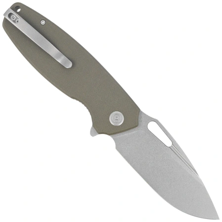 Nóż składany Kubey Tityus Green G10, Beadblasted 14C28N (KU322P)