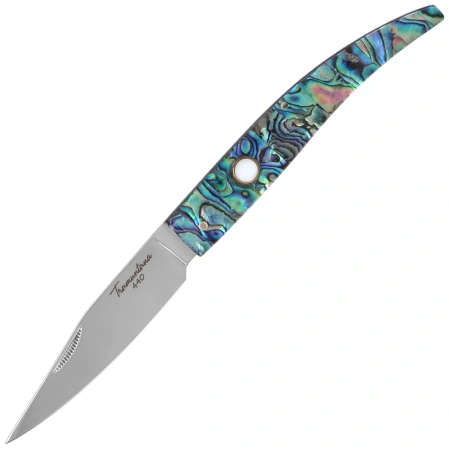 Nóż składany Third Decor Habitat N92V Abalone/Acrylic, Mirror-Polished 440 (TK-N92V)