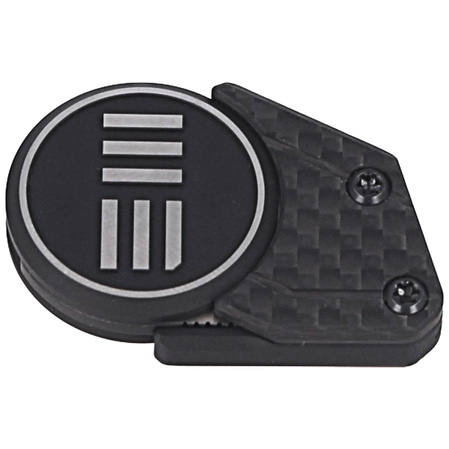 WE Knife Quark Black Titanium / Silvery WE logo, Black Stonewashed by Ostap Hel (20021-2)