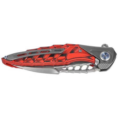 Nóż składany Rike Knife Thor 7 Titanium / Red-Black G10, Satin 154CM (RK-THOR7-BR)