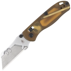 Nóż składany Kizer Uti Bear 1 Yellow PEI, Blasted SK5 / 50Cr15MoV by Azo (V3619JA4)